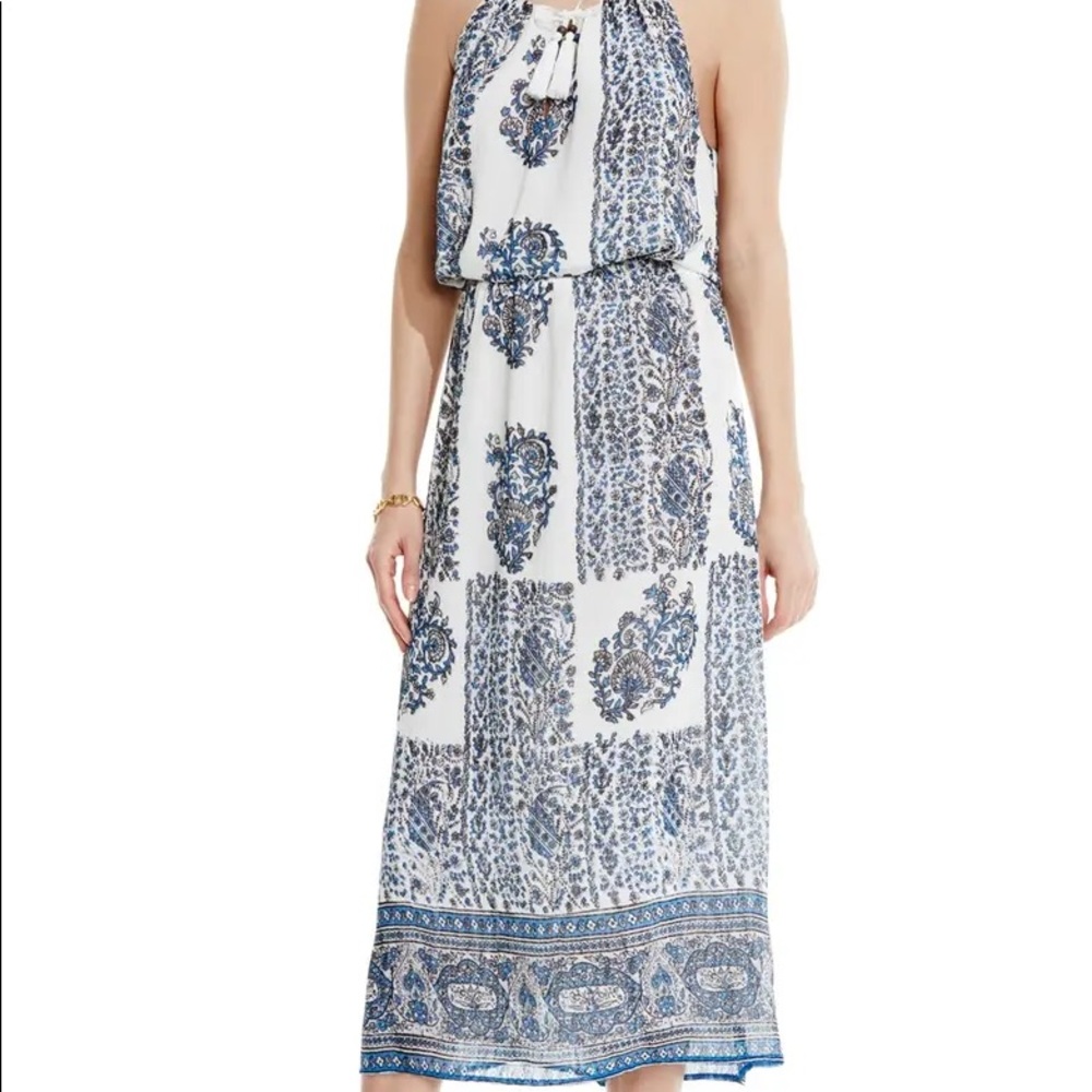 Caravan' Border Print Maxi Dress